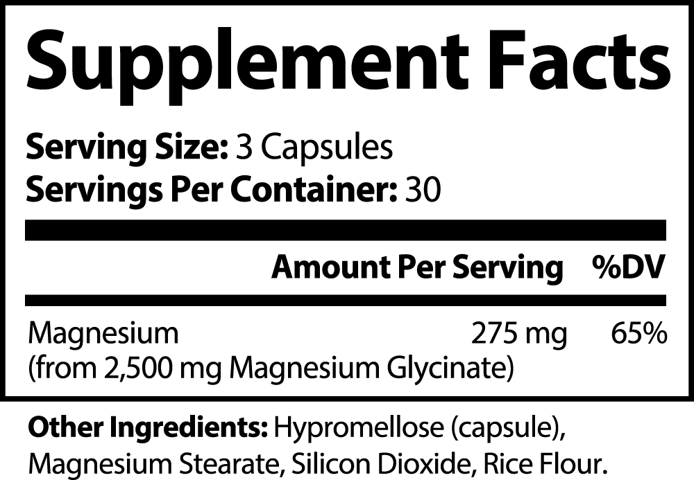 ADVANCED Magnesium Glycinate 275 mg 90 caps